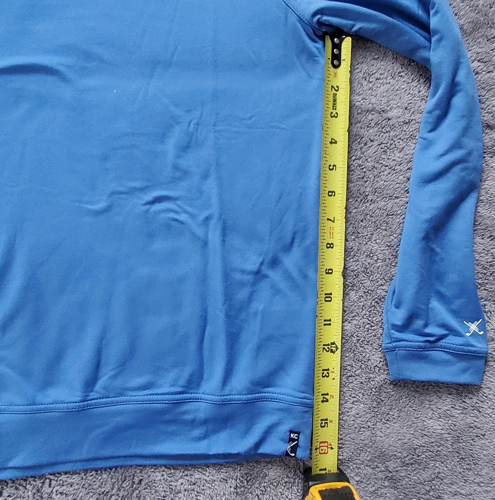 *NWT* Kenneth Cole Men's Golf Hoodie Shape Retention Stretch Light Blue, Small - Picture 10 of 12